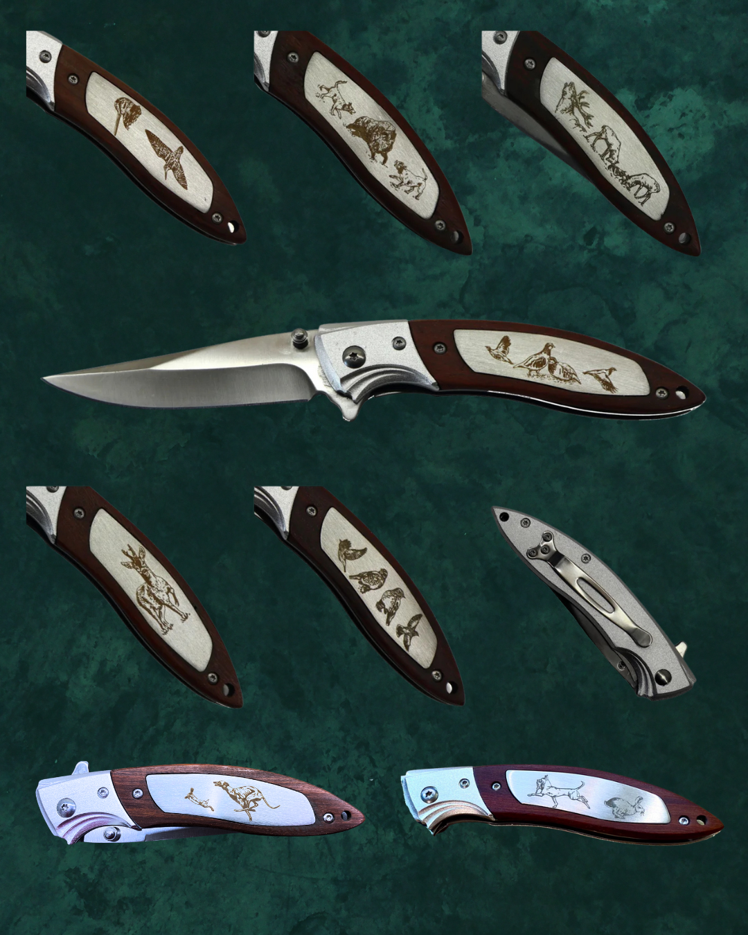 Navajas Placa Acero - Diseños cinegéticos