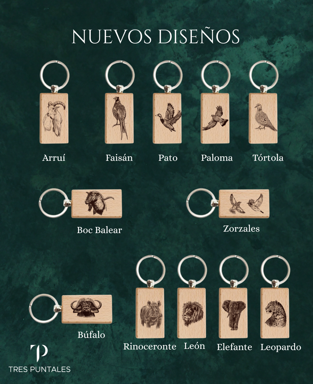 Llavero Madera