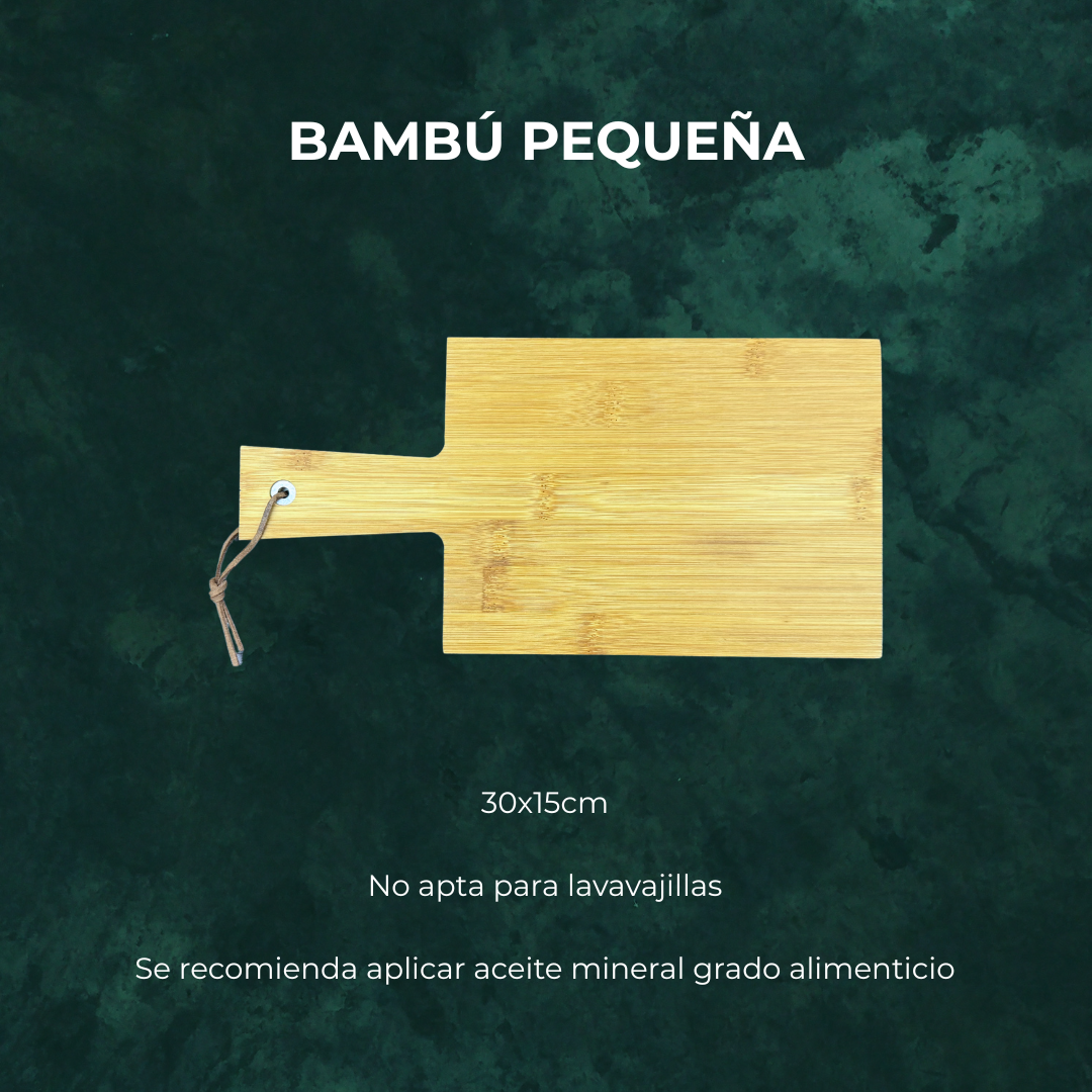 Tabla de corte pequeña de bambú - Para personalizar