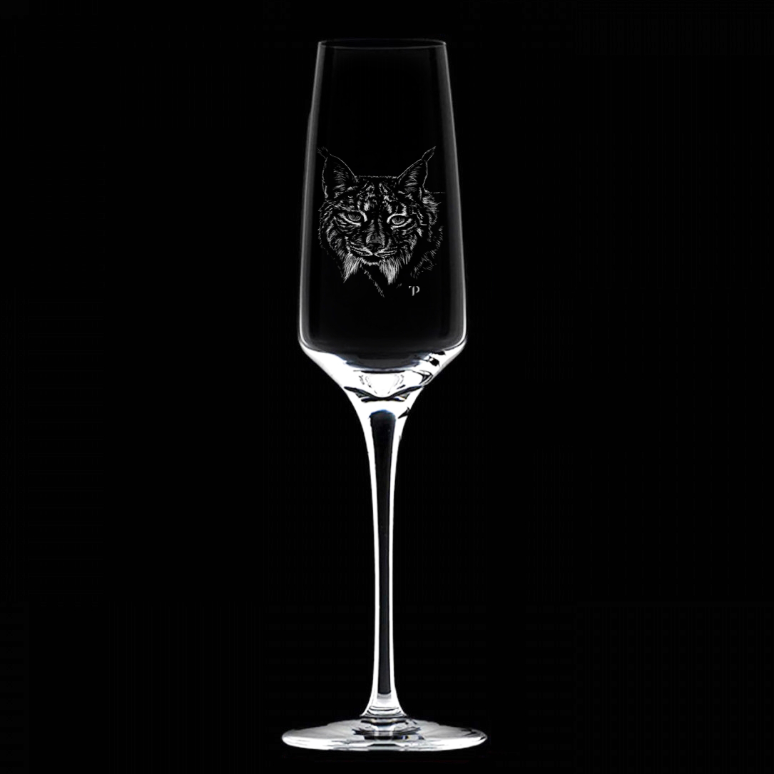 Lince Ibérico - Copa de vidrio