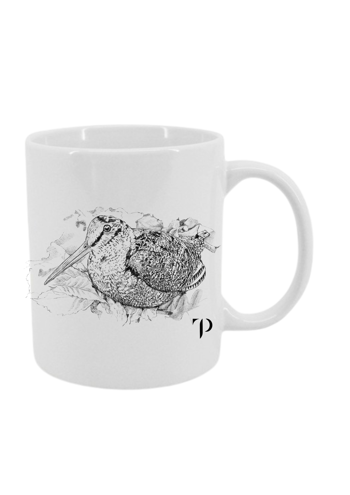 Becada Sola B/N - Taza