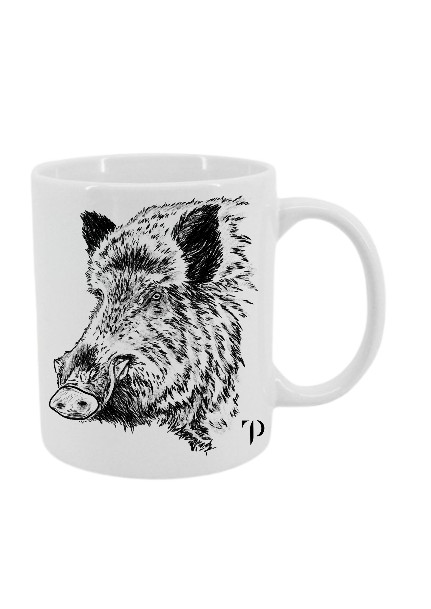 Jabalí N.1 B/N - Taza