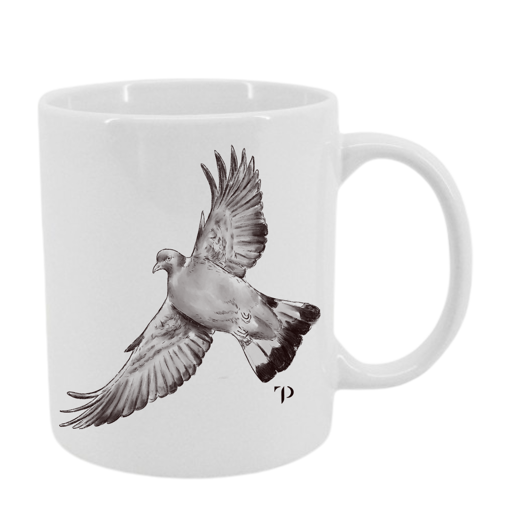Paloma Torcaz B/N - Taza