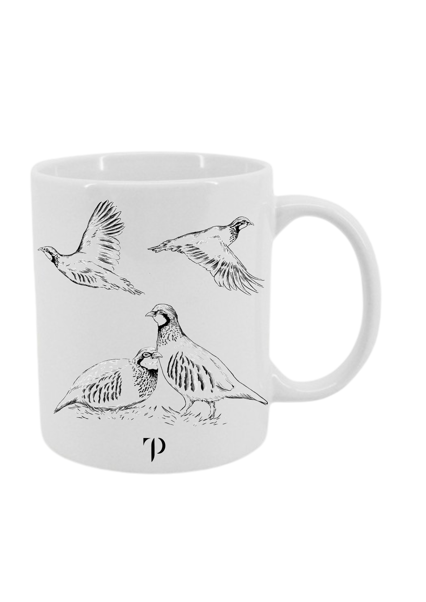 Perdices Juntas y Volando B/N - Taza