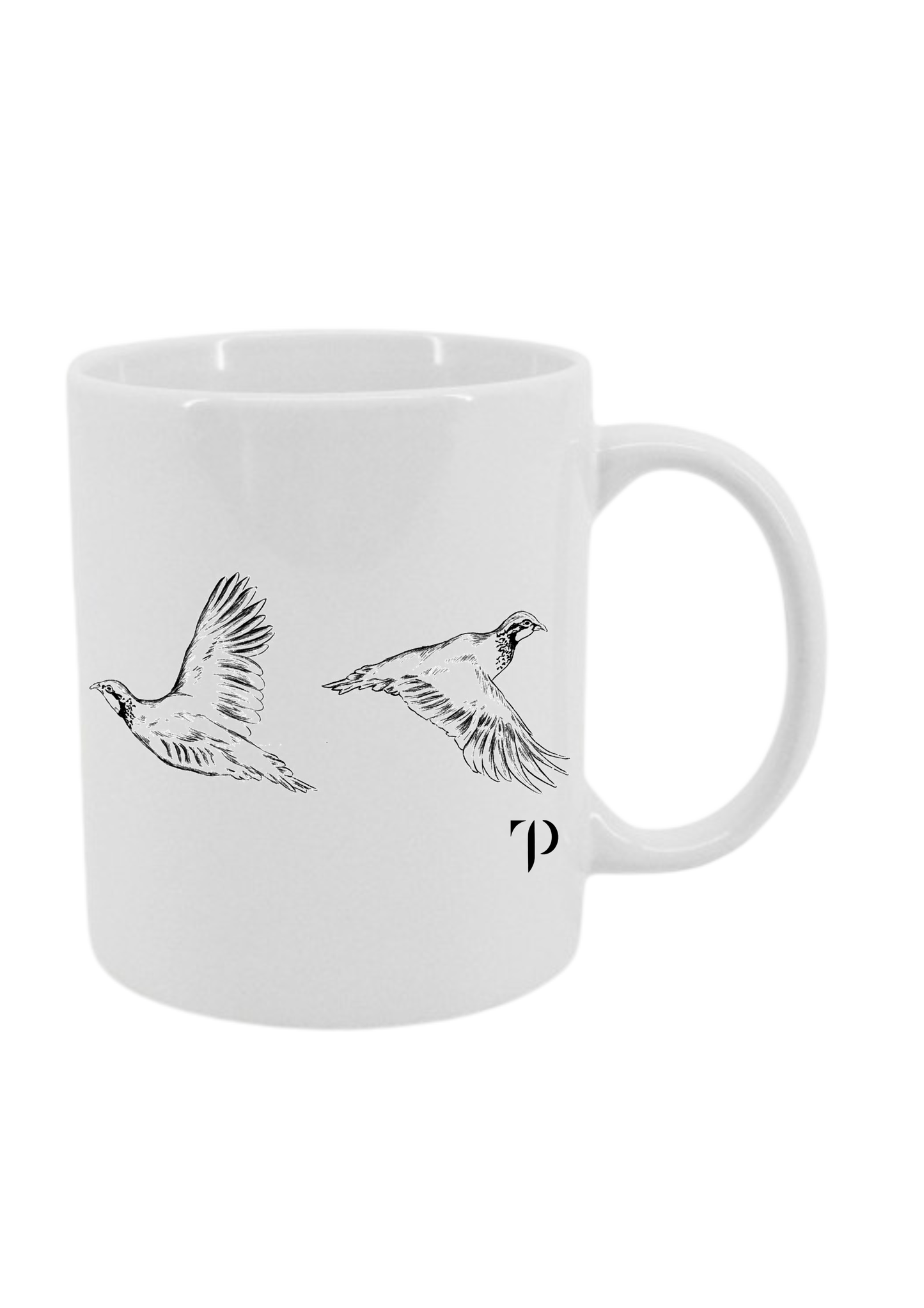 Perdices Volando B/N - Taza
