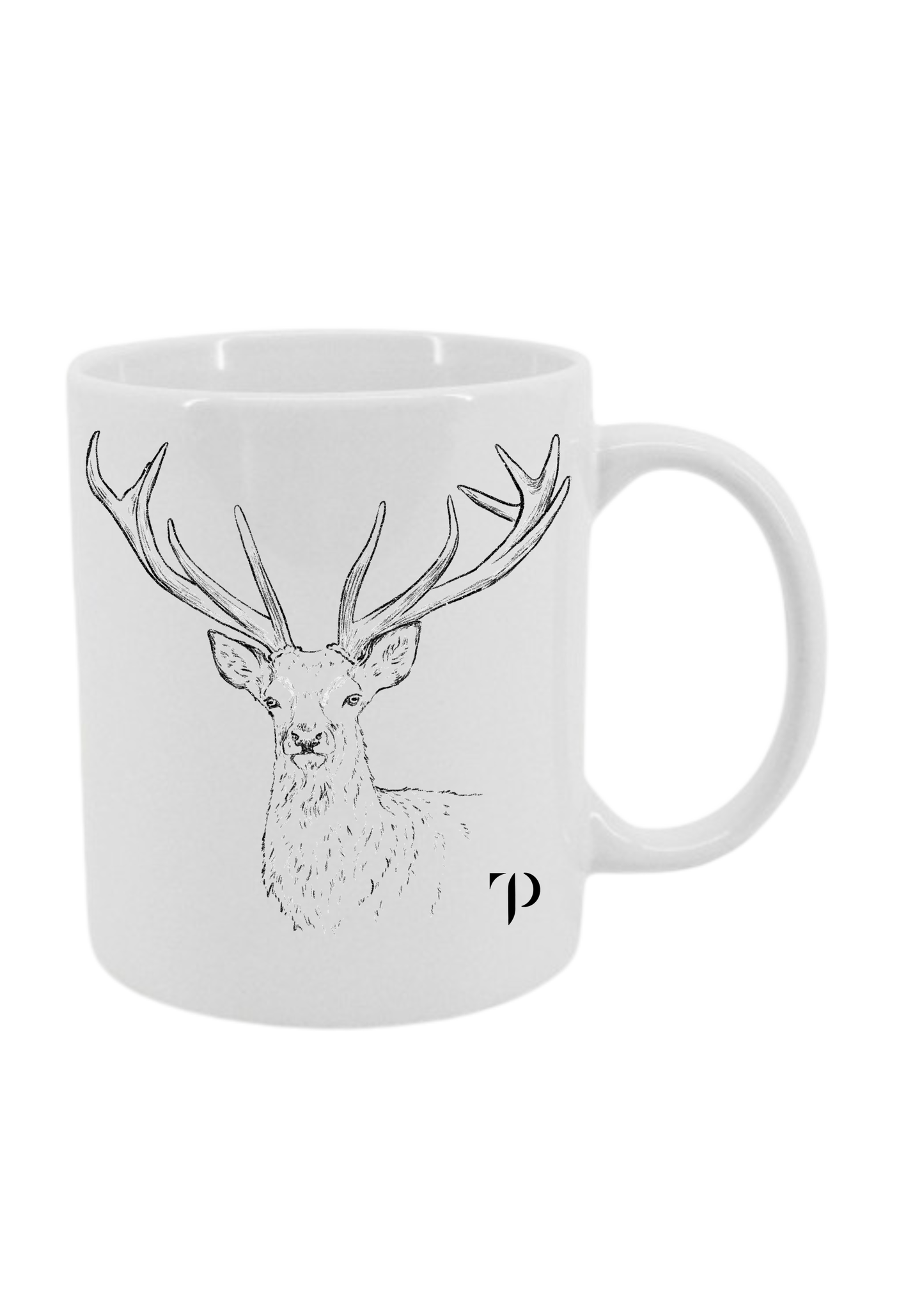 Venado de frente B/N - Taza