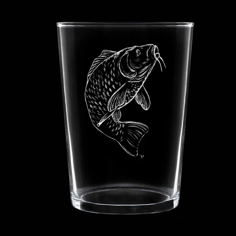 Carpa - Vaso ancho de vidrio