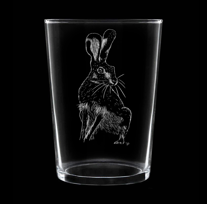 Liebre N.1 - Vaso ancho de vidrio