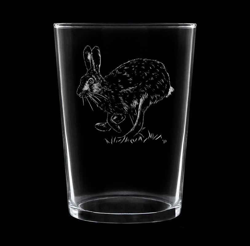 Liebre N.2 - Vaso ancho de vidrio