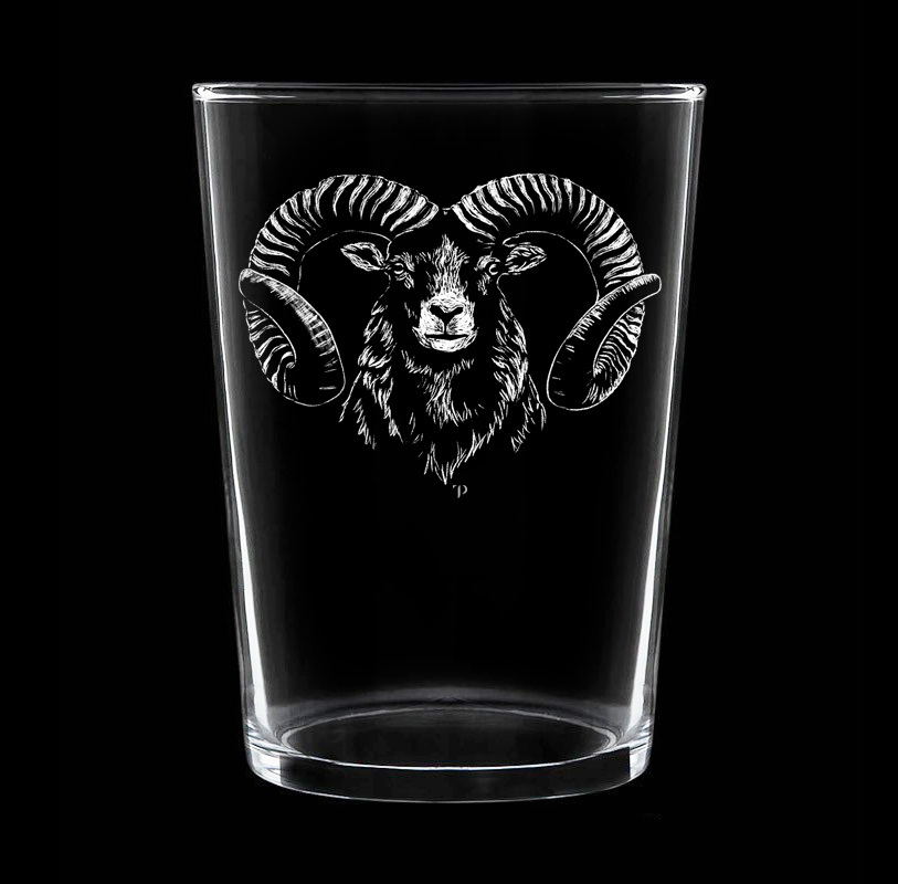 Muflón N.1 - Vaso ancho de vidrio