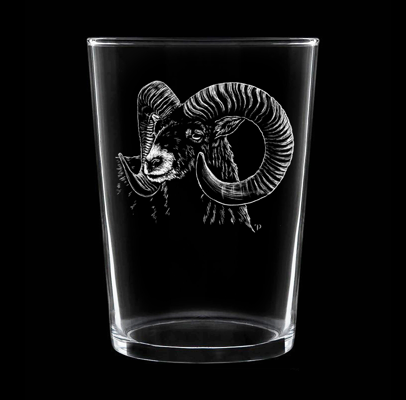 Muflón N.2 - Vaso ancho de vidrio