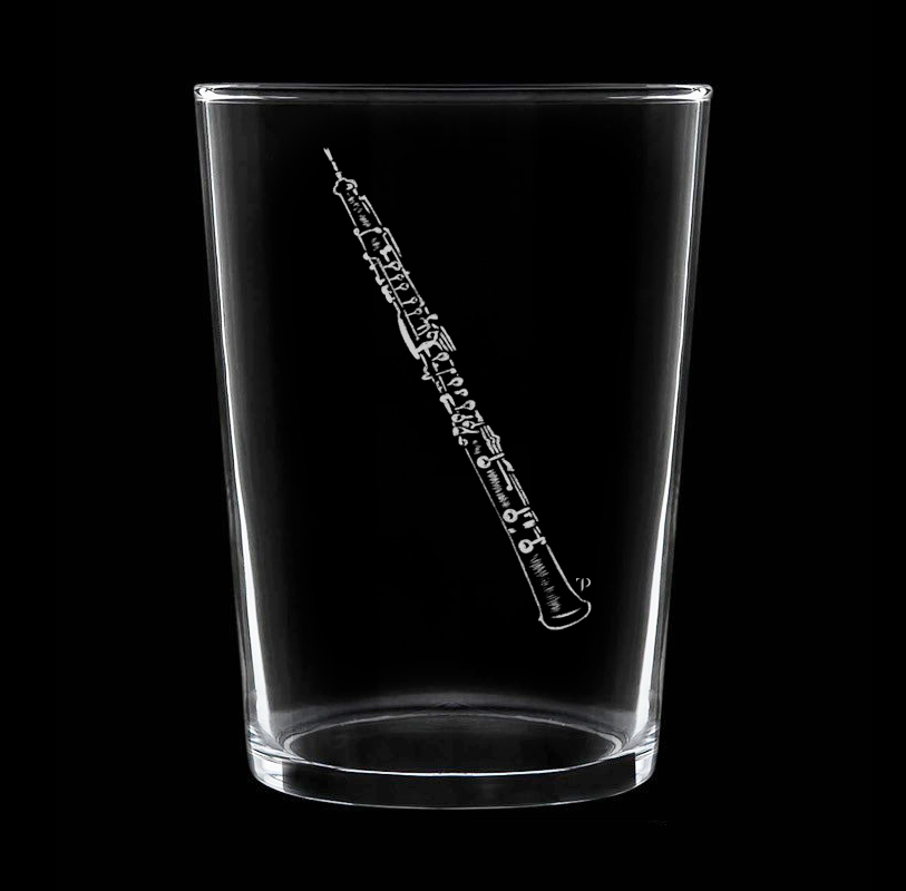 Oboe - Vaso ancho de vidrio