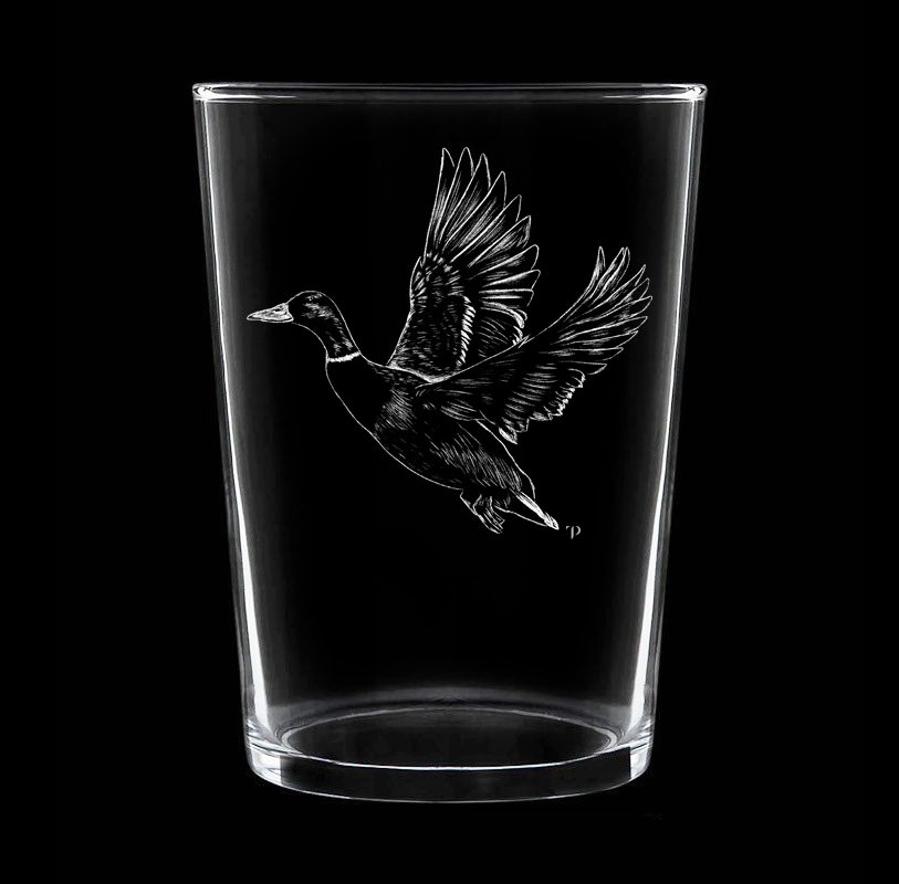 Pato - Vaso ancho de vidrio