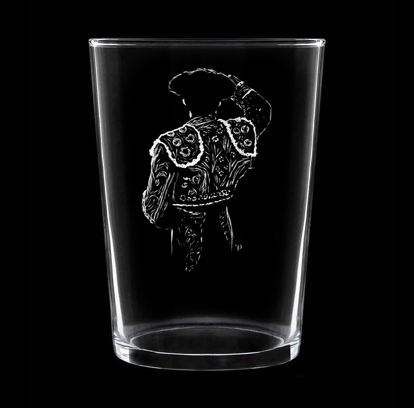 Torero N.1 - Vaso ancho de vidrio
