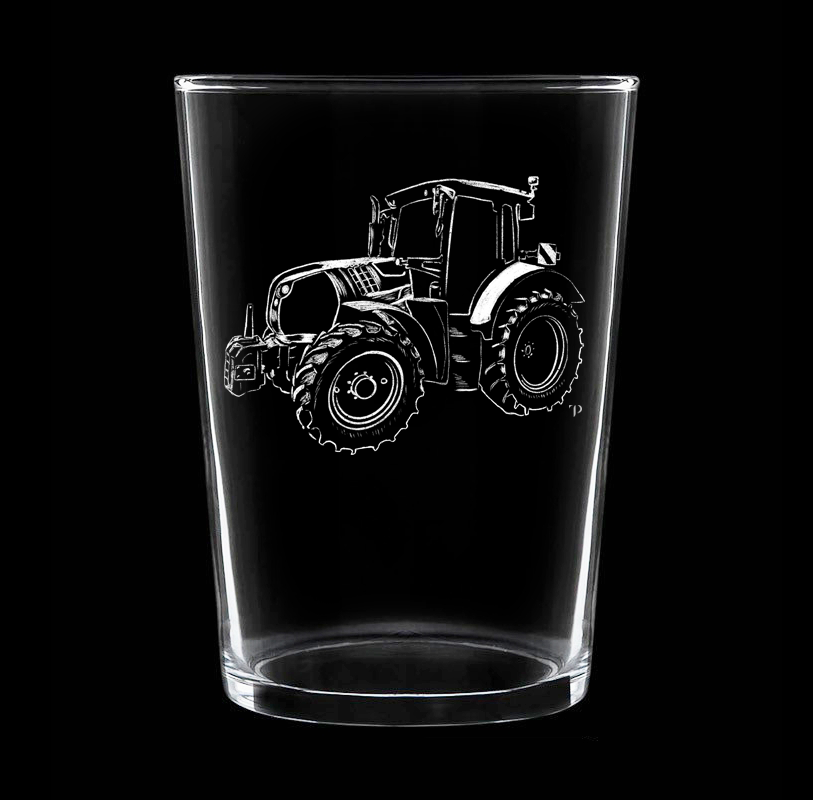 Tractor N.1 - Vaso ancho de vidrio