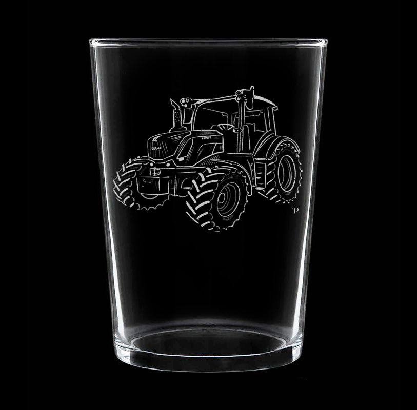 Tractor N.2 - Vaso ancho de vidrio