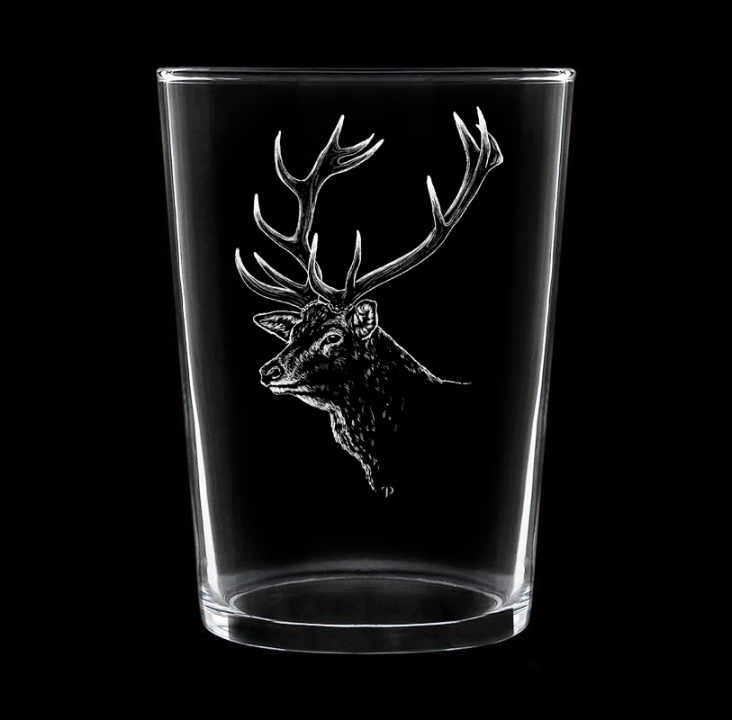 Venado N.3 - Vaso ancho de vidrio