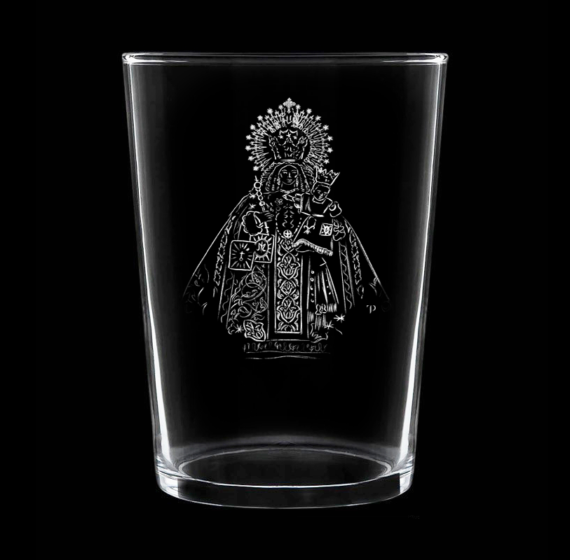 Virgen del Carmen Coronada de San Fernando - Vaso ancho de vidrio