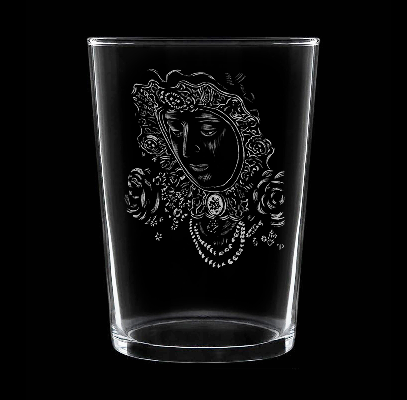 Virgen del Rocío N.1 - Vaso ancho de vidrio