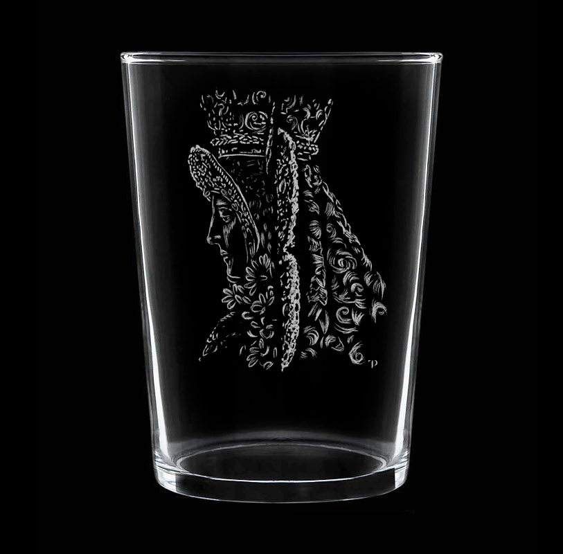 Virgen del Rocío N.3 - Vaso ancho de vidrio
