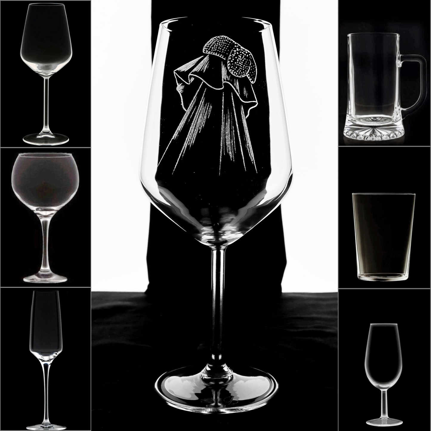 CAPOTE Y MONTERA - Copa Vino Taurina y + Grabados en Vidrio