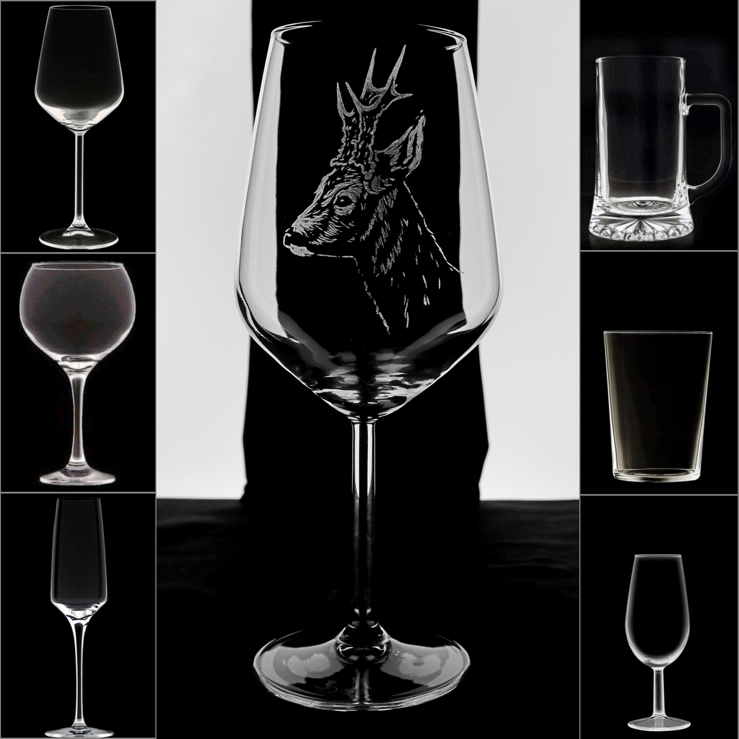 Corzo 2 - Copa Vino Caza y + Grabados en Vidrio