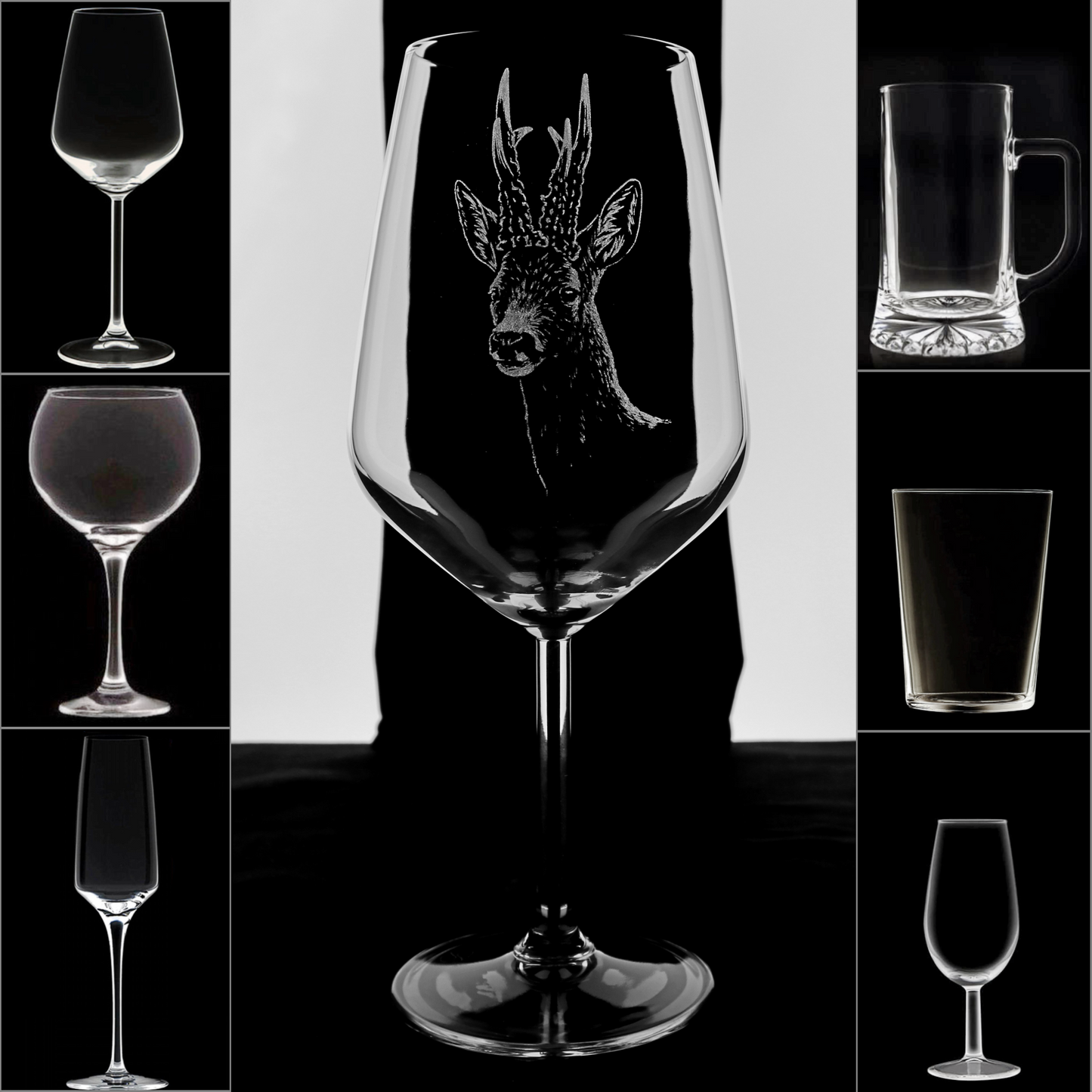 Corzo 3 - Copa Vino Caza y + Grabados en Vidrio