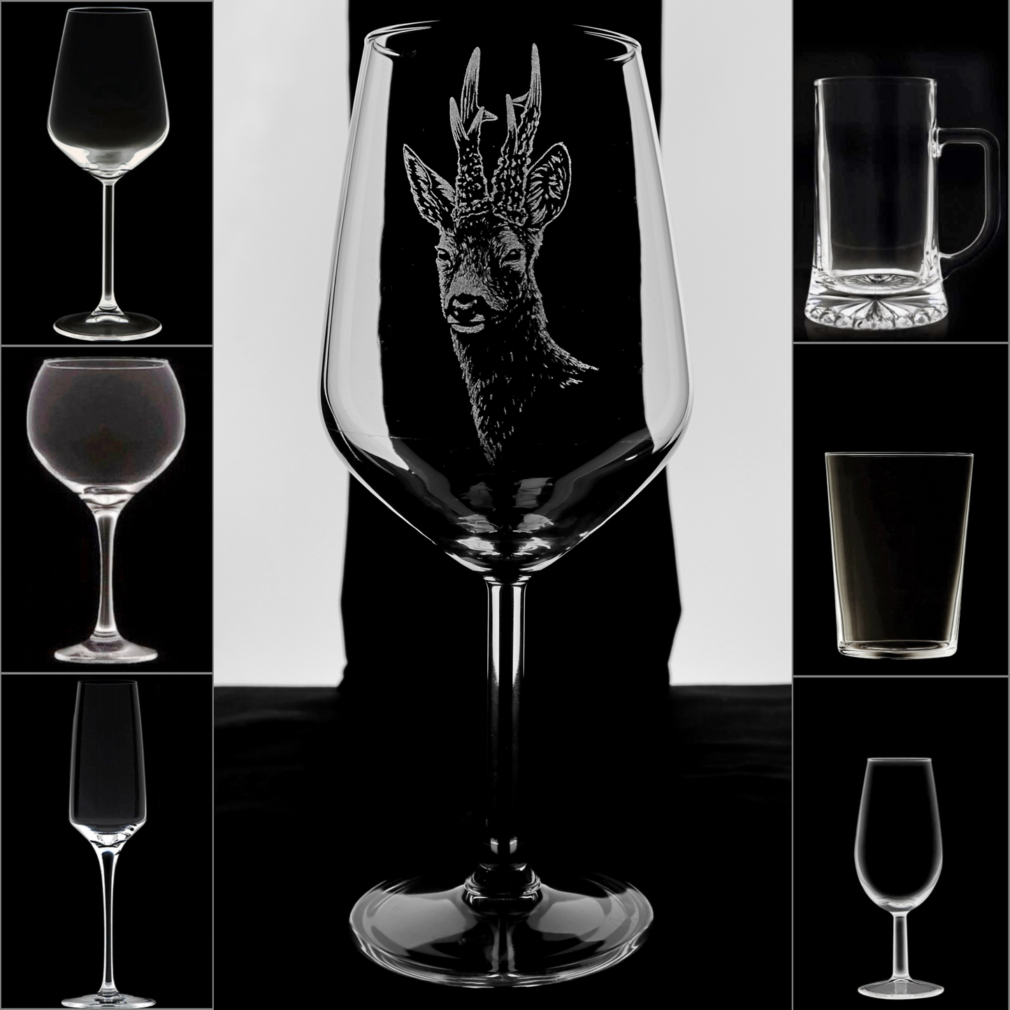 Corzo 4 - Copa Vino Caza y + Grabados en Vidrio