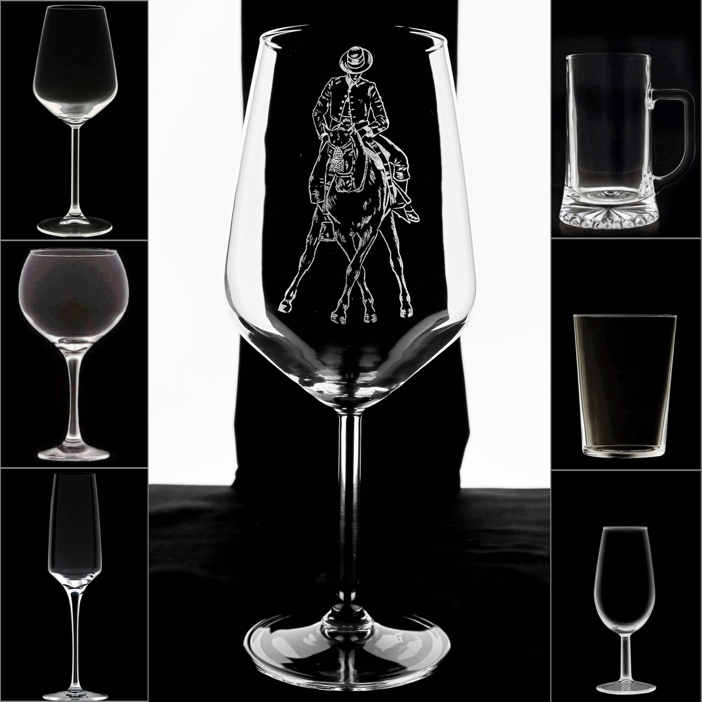 DOMA VAQUERA - Copa Vino Ecuestre y + Grabados en Vidrio