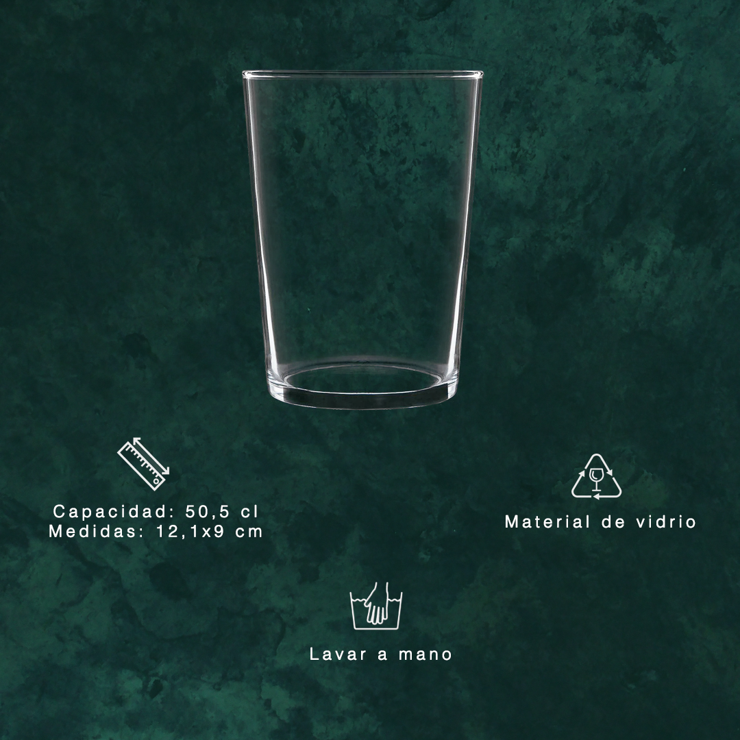 Setter y Becada - Vaso ancho de vidrio
