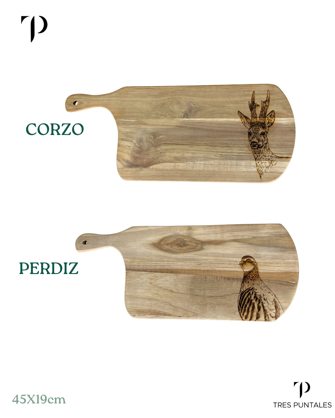 Tabla Asa Madera 45x19cm