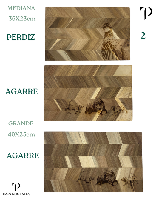 Tabla Exótica Geométrica - 35x23cm y 40x25cm