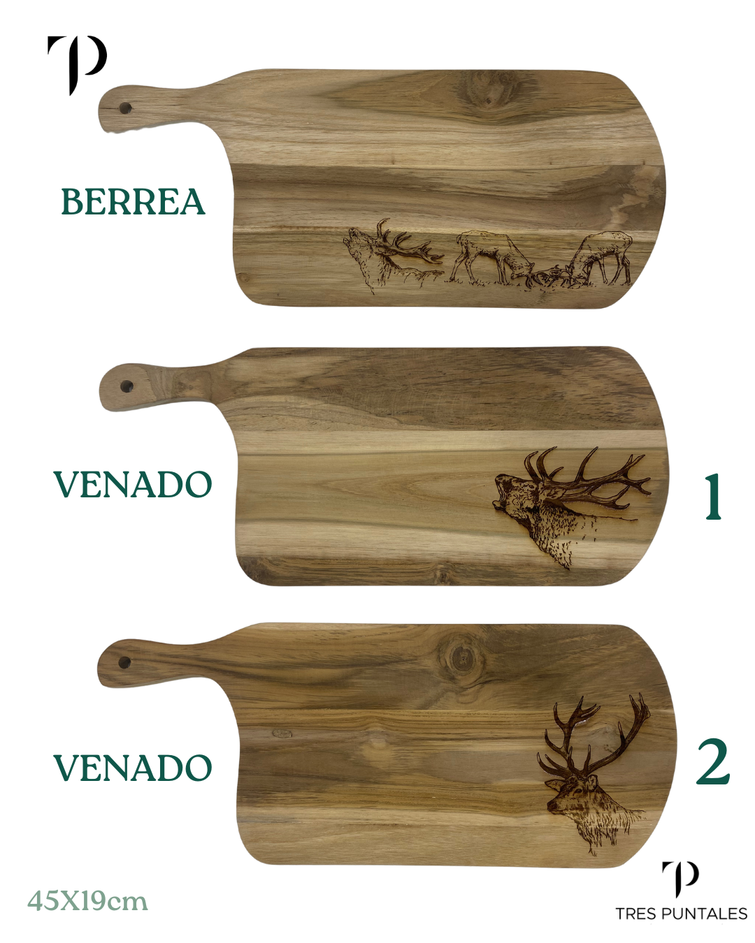 Tabla Asa Madera 45x19cm