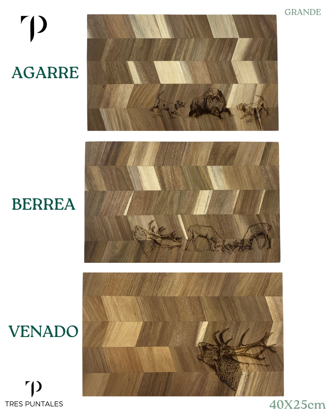 Tabla Exótica Geométrica - 35x23cm y 40x25cm