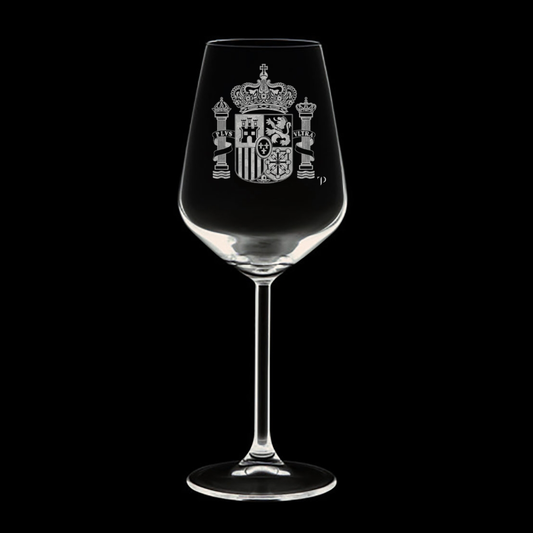 Escudo de España - Copa de vidrio