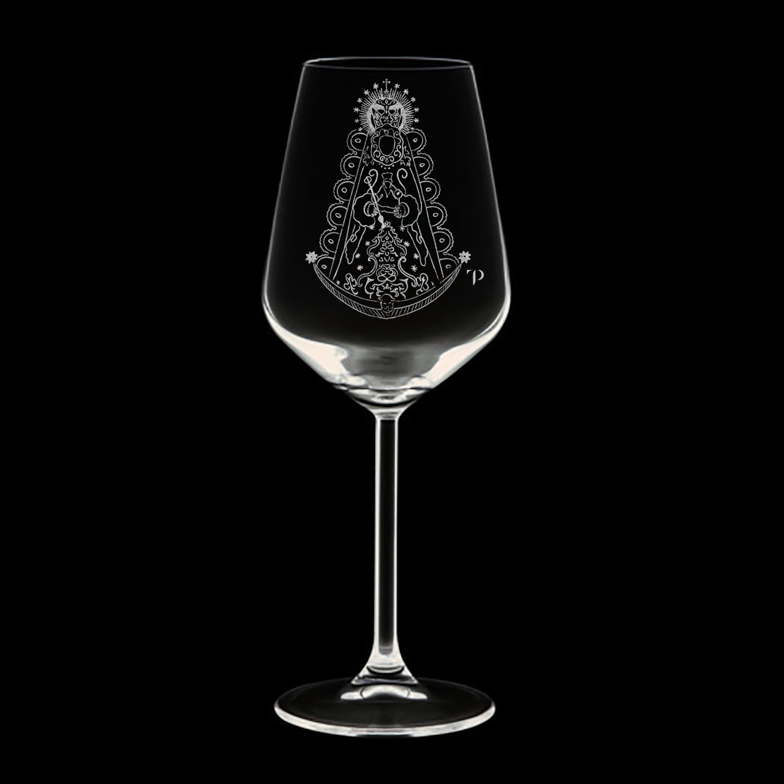 Virgen del Rocío N.2 - Copa de vidrio