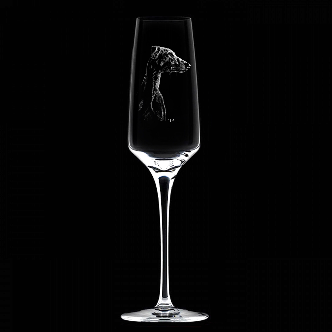 Cabeza de galgo - Copa de vidrio
