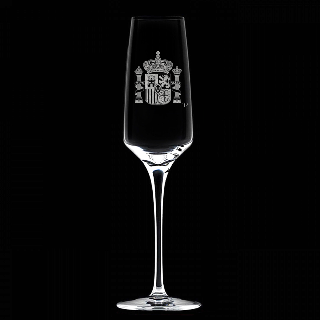 Escudo de España - Copa de vidrio