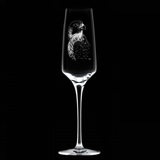 Halcón Peregrino - Copa de vidrio