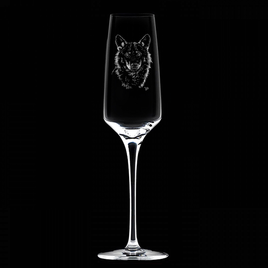 Lobo - Copa de vidrio