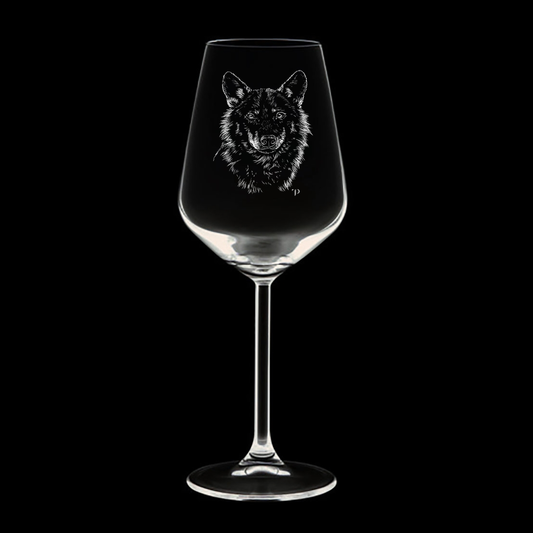 Lobo - Copa de vidrio