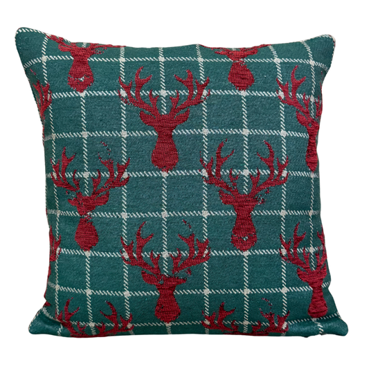 Ciervos Navidad - Funda de cojín