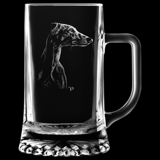 Cabeza Galgo - Jarra transparente