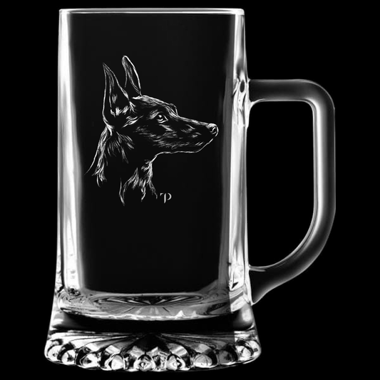 Cabeza Podenco - Jarra transparente