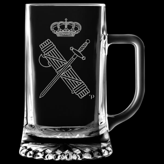 Escudo Guardia Civil - Jarra transparente