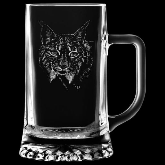 Lince Ibérico - Jarra transparente