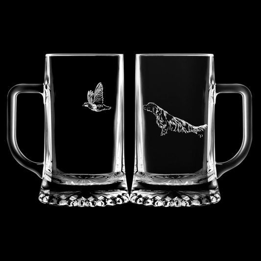 Setter y Perdiz - Jarra transparente