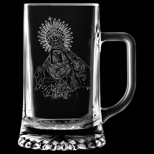 Virgen de la Esperanza Triana - Jarra transparente