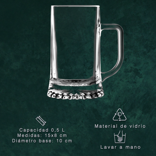 Jarra transparente para personalizar