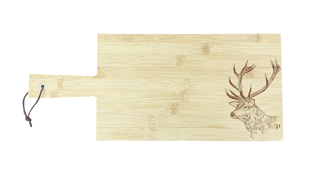 Venado N.3 - Tabla de corte grande de bambú